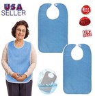 4   Washable Adult Bibs Eating Clothing Protectors Easy To Clean   Crumb Catcher