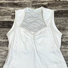 Sofibella Dress Tennis Pickle Ball Size S White Lace Ruffle Hem Sweetheart Neck