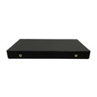 Black Leatherette Standard Size Double Snap Lid Jewelry Tray Case 1-1 2   Deep