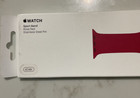 Apple Sport Band With Stainless Steel Pin For Apple Watch 42mm Red- New In Box