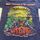 Vintage 1980 Bob Marley And The Wailers Uprising Tour Shirt Rare