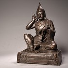 Antique Tibetan Buddhist Statue Of Tsongkhapa  pure Bronze 