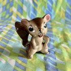 Vintage Japan Squirrel Figurine Anthropomorphic Big Eyes Cute 1950s Kitsch