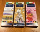 New Faber-castell Goldfaber Sketch Dual Tip Marker 6 Pk   3 Sets   Nib Artists