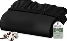 Royale Linens 100  Organic Cotton Fitted Sheet Queen Percale Deep Pocket White