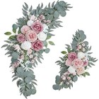 Wedding Arch Flowers Set Faux Silk Decorative Ornaments Clips Ties Events New