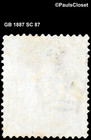 Gb 1881 Sc 87 Queen Victoria 1 - Salmon Mvlh Wm 30 Fine