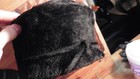 Vtg 1950 s Empress Black Faux Fur Ladies Hat West Germany W  Rhinestone Brooch