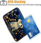 Stylish Aluminium Credit Card Wallet - Floral Dog Pattern With Rfid Protection