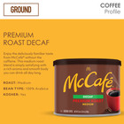 Mccafe Premium Roast Decaf  Ground Coffee  Decaffeinated  24oz  Canned