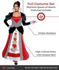 Women s Queen Of Hearts Costume Adult Alice In Wonderland Dress Halloween S-xxl