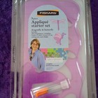 Fiskars 5 Piece Applique Starter Set Dragonfly   Butterfly   used  