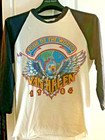 Van Halen Tour Of The World 1984 Vintage Original Concert Tour Shirt Eddie   jump