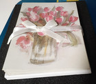 Lot Of 15 Unused Greeting Cards W  Match Envelopes Blank Inside Tulips 5 X 7