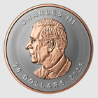 2025 Canada Ultra High Relief Maple Leaf Sml  20 1 Oz 99 99  Silver   Rose Gold