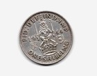 1944 George Vi Silver One  shilling