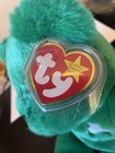 1998 Ty Beanie Buddy 14  Green Plush Erin Irish Bear Shamrock Stuffed Animal