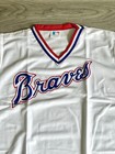 Size Xl - Atlanta Braves Pro Knit Mid-80s  Baseball Jersey Shirt Vintage Retro