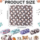 Tudomro 8 Pcs Guinea Pig Blankets Washable Small Pet Fleece Bedding Cage Line   