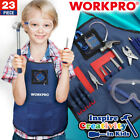 Workpro 23pieces Kids Construction Tool Set Children Real Practice Hand Tool Kit