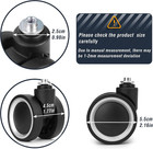 Luggage Wheels Replacement 4 Pcs Suitcase Replacement Wheels