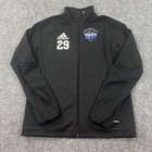 Adidas Track Jacket Large Black Climalite San Carlos United Soccer Kids