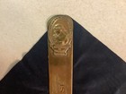Antique R  M  Krause Antique Brass Advertising Letter Opener Art Nouveau New Yor