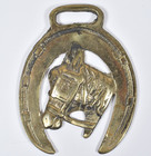 3x Brass Horse Tack Medallions Uk English Duck  Windsor Castle  With Blinders