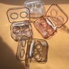4 Pack Clear Transparent Contact Lens Case Travel Box Bottle Tweezers Remover