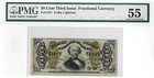 50 Cents Third Issue Fractional Currency Fr  1331 Pmg Au 55