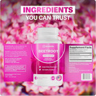 Rosabella Organic Beetroot Capsules 1300mg supports Heart Health Free Shipping