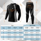 2pc set Men s Thermal Underwear Fleece Base Layer Long Johns Top pants Warm Soft