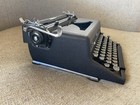 Royal Black Grey Quiet Deluxe Magic Margin Typewriter 1940   s Vintage Pre-owned