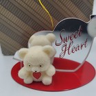 Vintage Avon Valentine Teddy Bear Collection  sweet Heart  Figurine W  Box