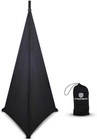 Proreck Single Black Speaker Stand Skirt Scrim Wedding Banquet Cover W  Bag