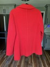 Vintage Mackintosh Authentic Red Peacoat   100  Wool   Made In Usa   Heritage