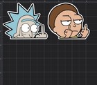 Rick Morty Middle Finger Funny Jdm Car Truck Window Waterproof Decal Sticker