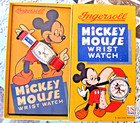 Vintage 1947 Disney Mickey Mouse Watch Ingersoll Mib Wristwatch In Original Box