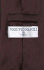 Vesuvio Napoli Necktie Solid Chocolate Brown Color Mens Neck Tie