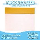 Tulle Fabric Rolls  54 Inch By 40 Yards Fabric Spool Tulle  Dark Yellow