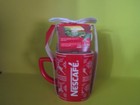 Nescafe Clasico Instant Coffee Gift Set Branded Red Mug With Whir te Ribbon 