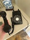 Rare Vintage Bell System Western Electric Black Rotary Desk Phone Tested   Works