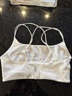 Free People Fp Movement Strappy Sports Bra  White  Small  New 
