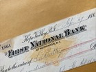 1883 Hope Valley The First National Bank Of Hopkinton Ri Bank Check