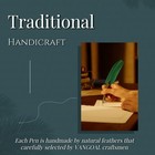 Vangoal Peacock Feather Pen And 1 Count  pack Of 1   Green peacock Feathers  