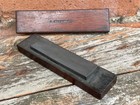 Vintage Small Boxed Sharpening Stone Honing Stone -woodwork barber Shop Display 