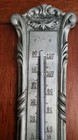 Rare Antique Silver Pewter Banjo Barometer German Euc Works Gorgeous 