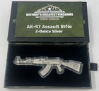 2024 History s Greatest Firearms Series Ak-47 Rifle 2 Oz Antique Silver Coin