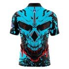 Custom Name Plain Static Skull Bowling Jersey Shirt - All Size