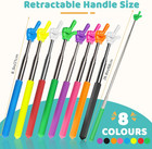 8 Pcs Teacher Pointer Stick For Classroom Extendable Pointer Finger Telescoping